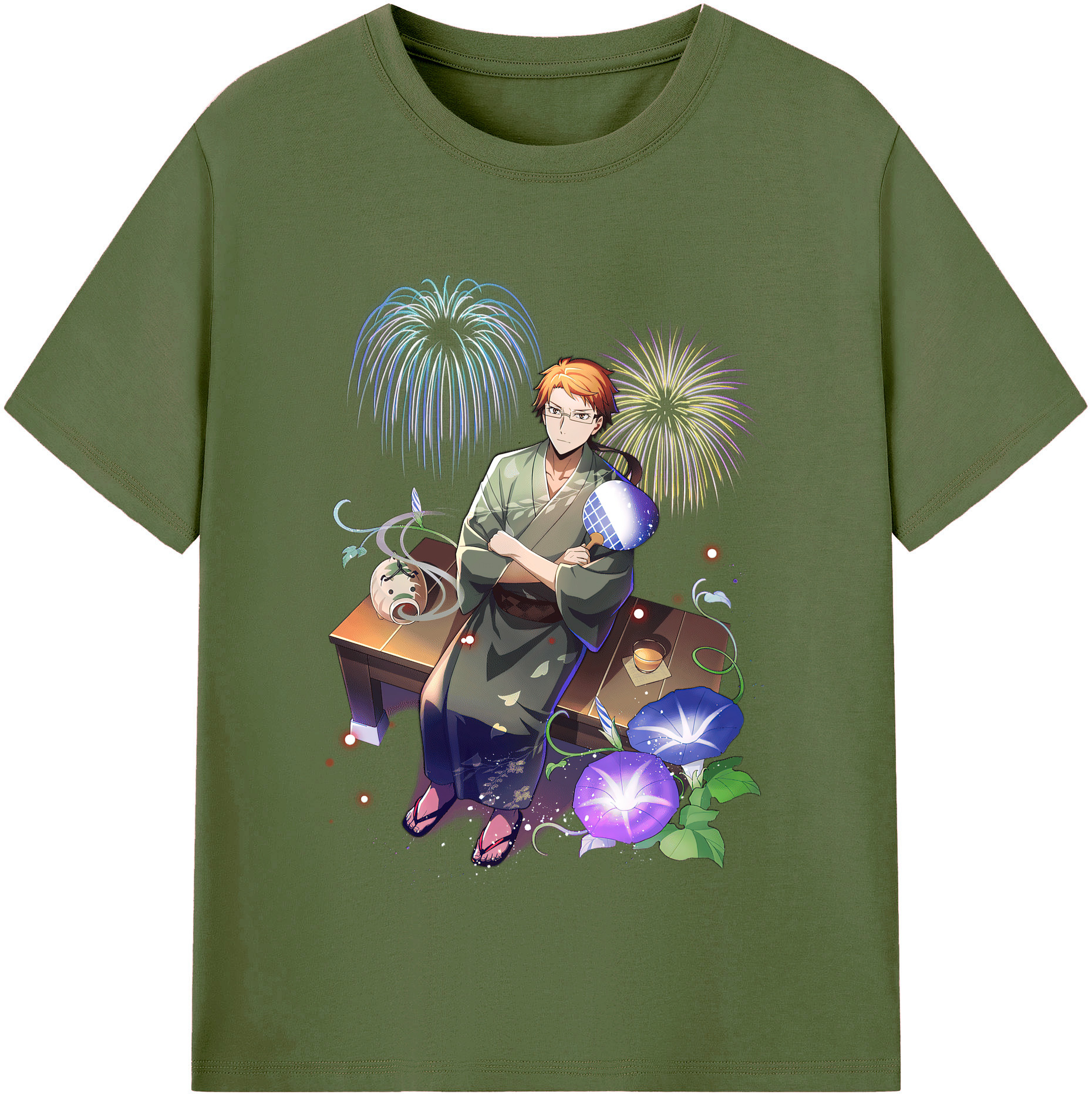 （画像用） 文豪ストレイドッグス Bungo Stray Dogs 綿100％半袖Tシャツ（フロントプリント）